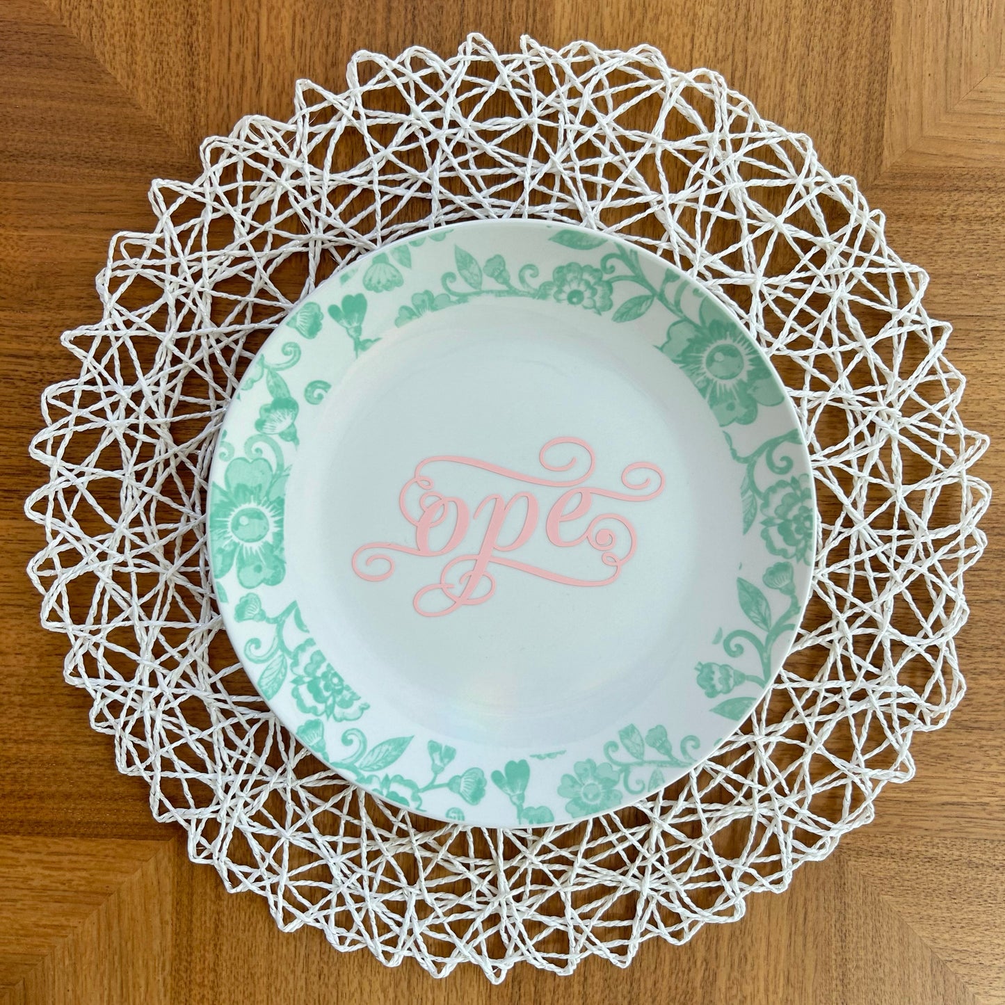 "Ope" | Midwestern Phrase Decor | Upcycled Decorative Plate | 9 in