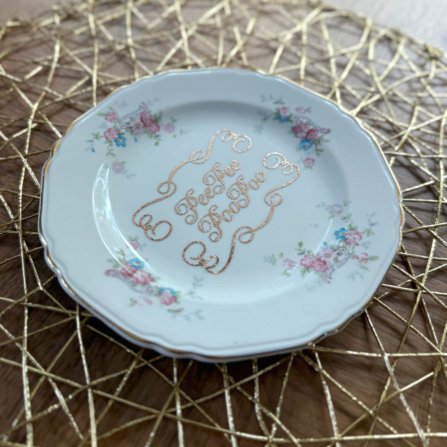 "Pee Pee Poo Poo" | Funny Bathroom Decor | Upcycled Decorative Plate | 6 in