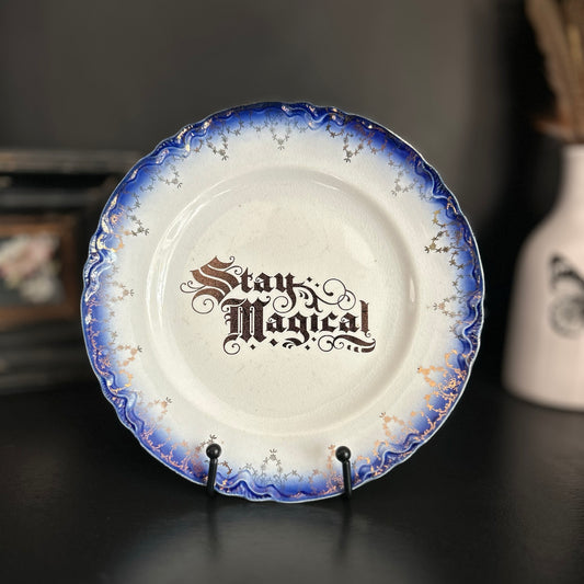 "Stay Magical" | Vintage Decorative Plate | 9.25 in