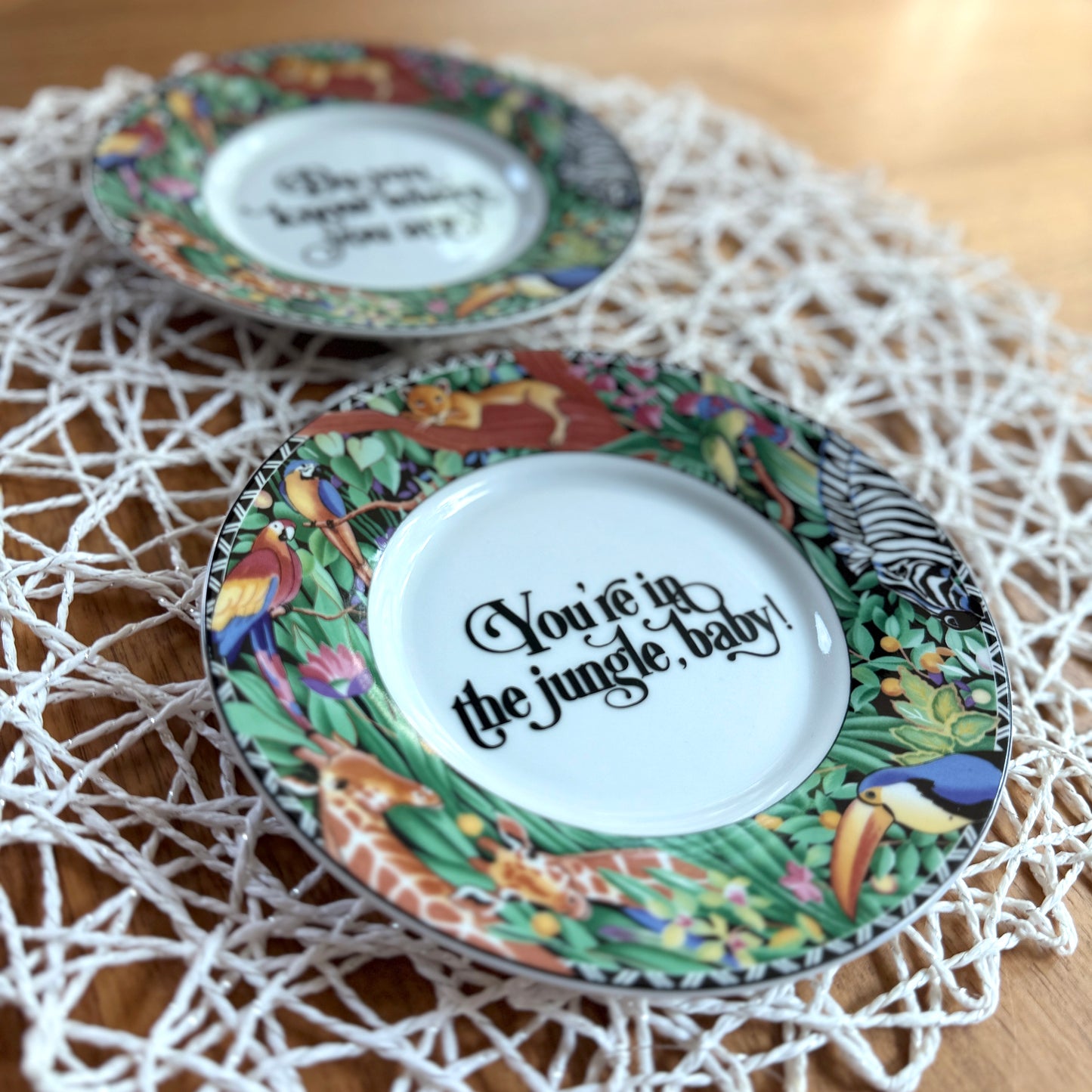 You're in the Jungle | Unique Home Decor | Upcycled Decorative Plate | 6 in