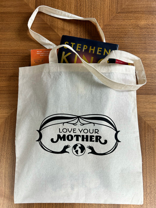 "Love Your Mother" Cotton Tote Bag