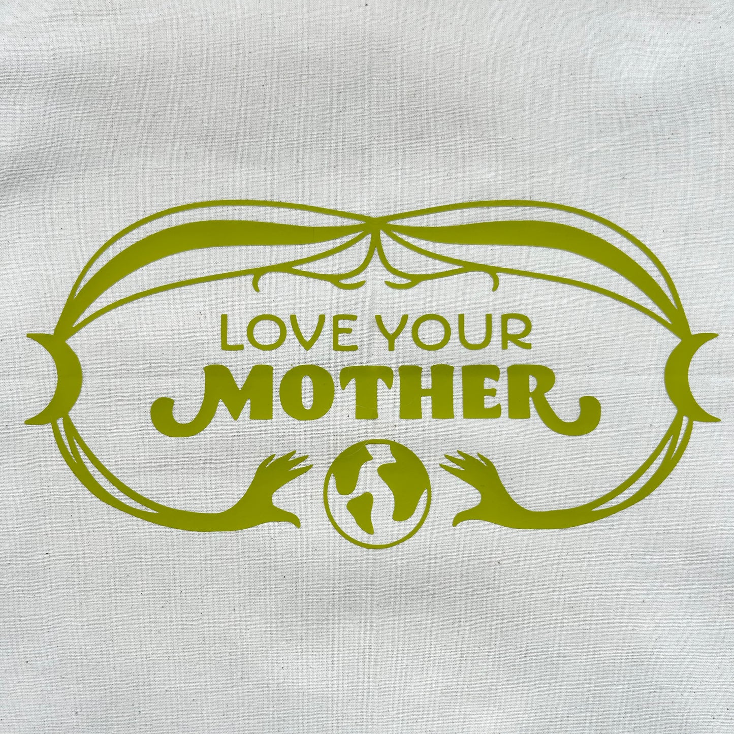 "Love Your Mother" Cotton Tote Bag