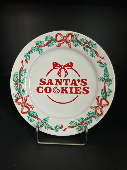 "Santa's Cookies" | Vintage Decorative Plate |  7.5 in