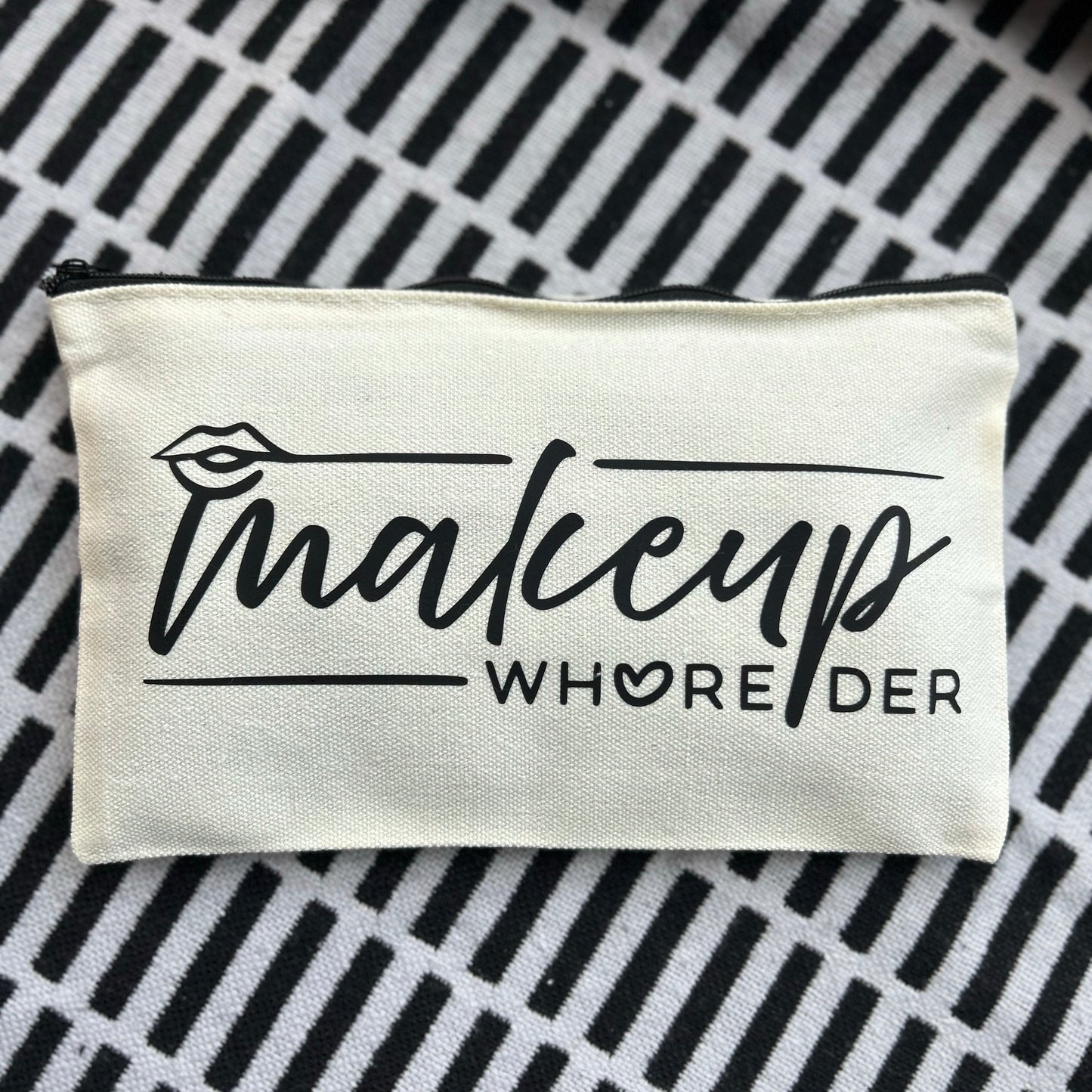 "Makeup Whore-der" Zippered Pouch