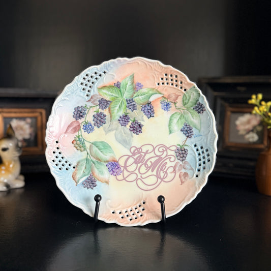 "Eat Me" | Sassy Home Decor | Alice in Wonderland | Upcycled Vintage Hand Painted Plate | 8 in